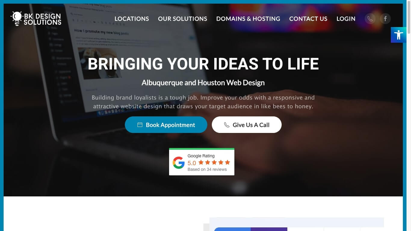 website of BK Design Solutions