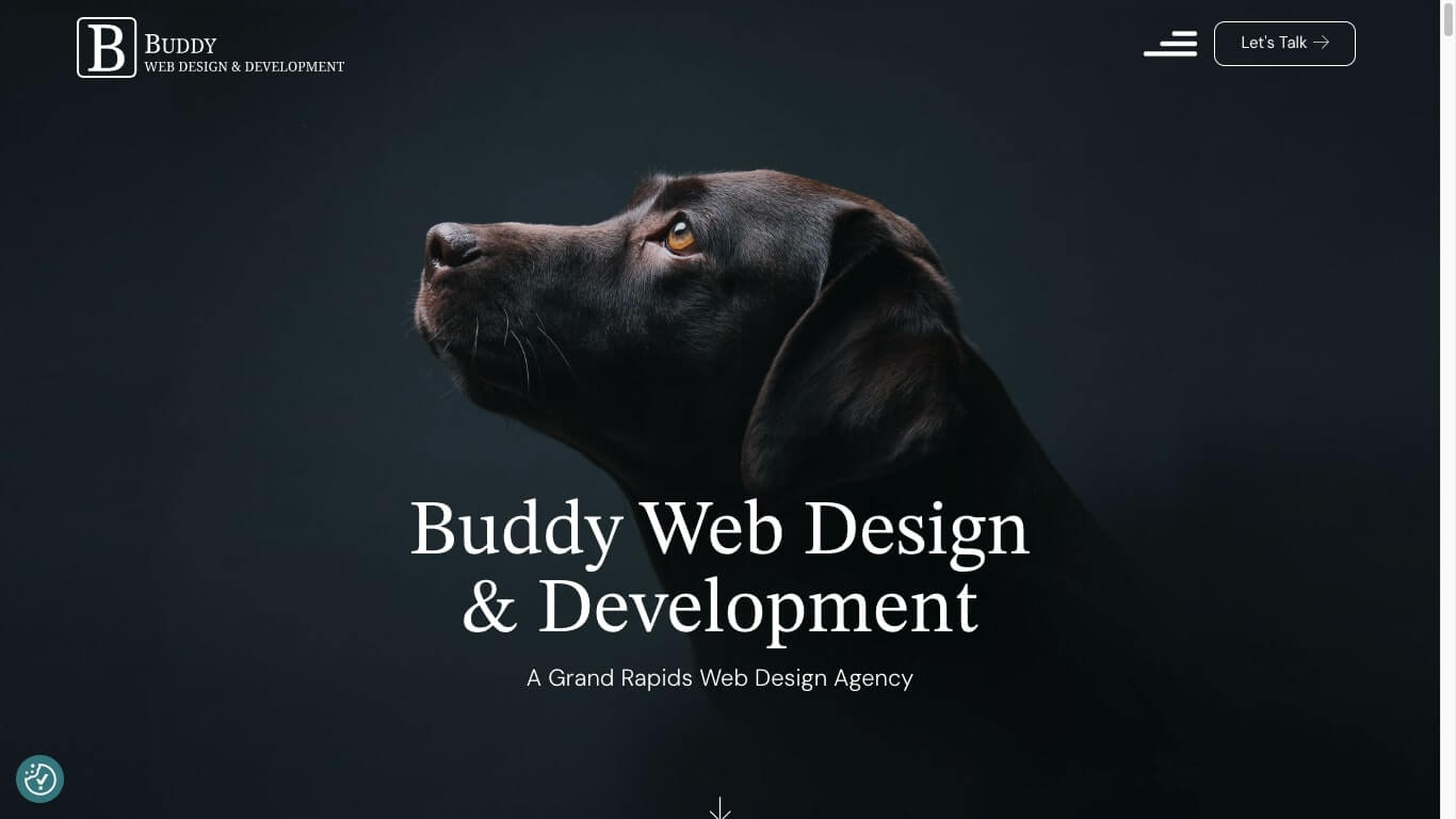 website of Buddy Web Design & Development