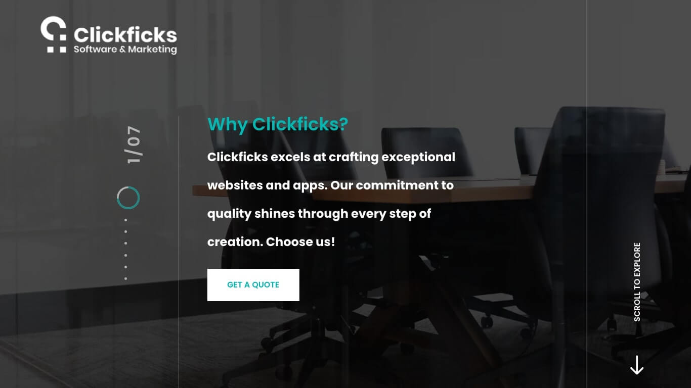 website of Clickficks