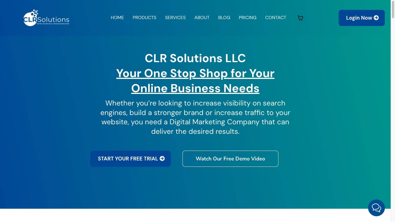 website of CLR Solutions