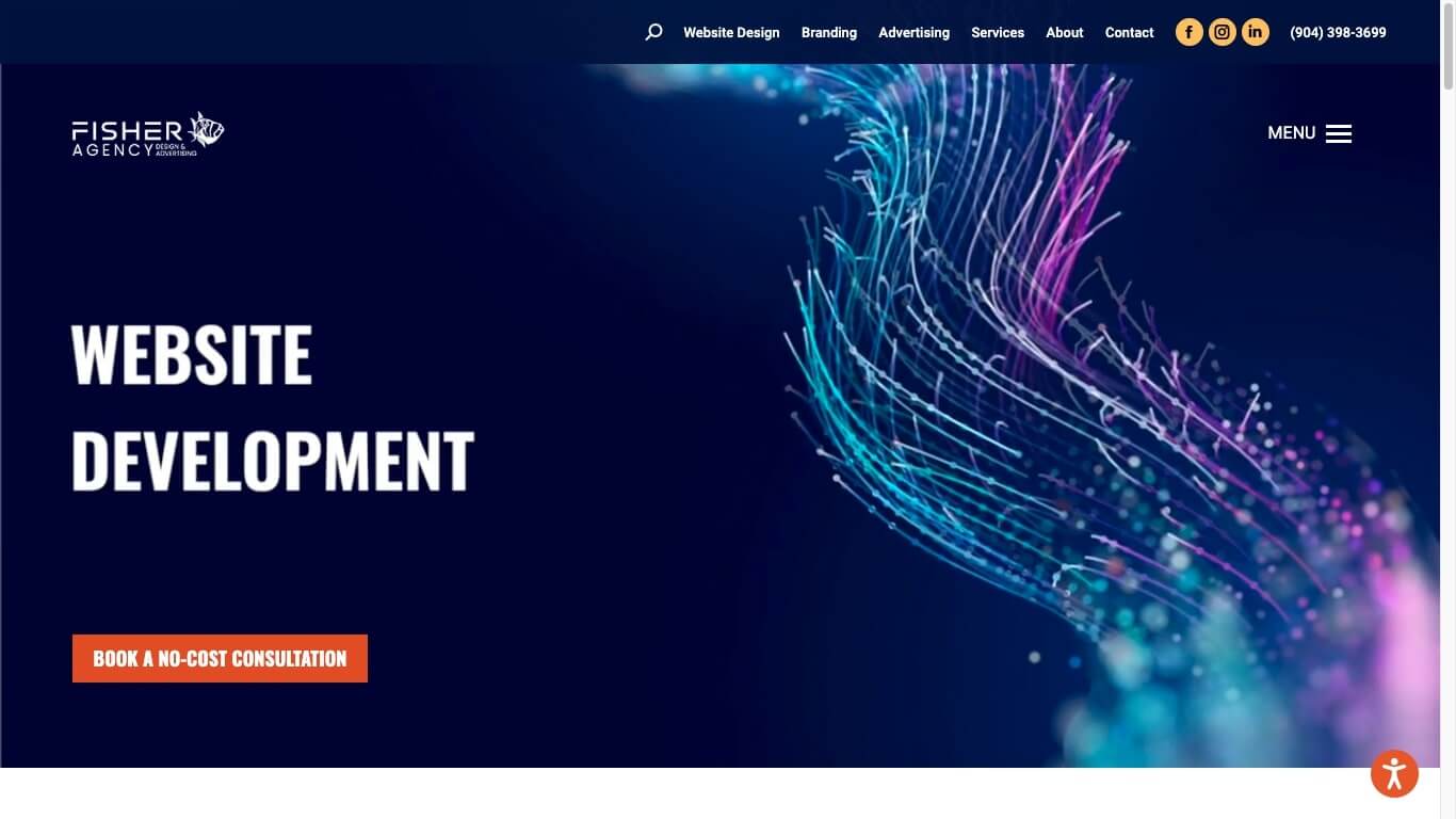 website of Fisher Agency