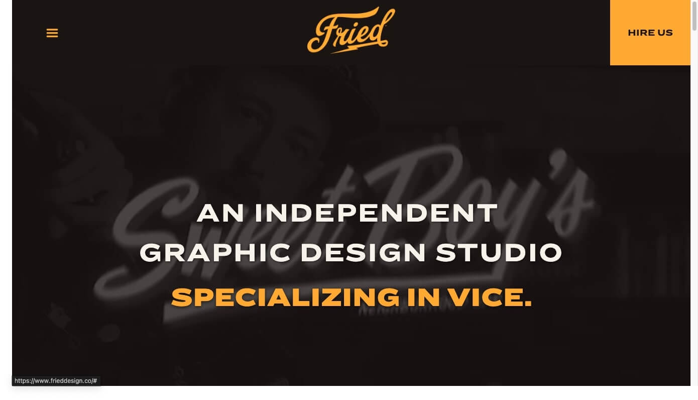 website of Fried Design Company