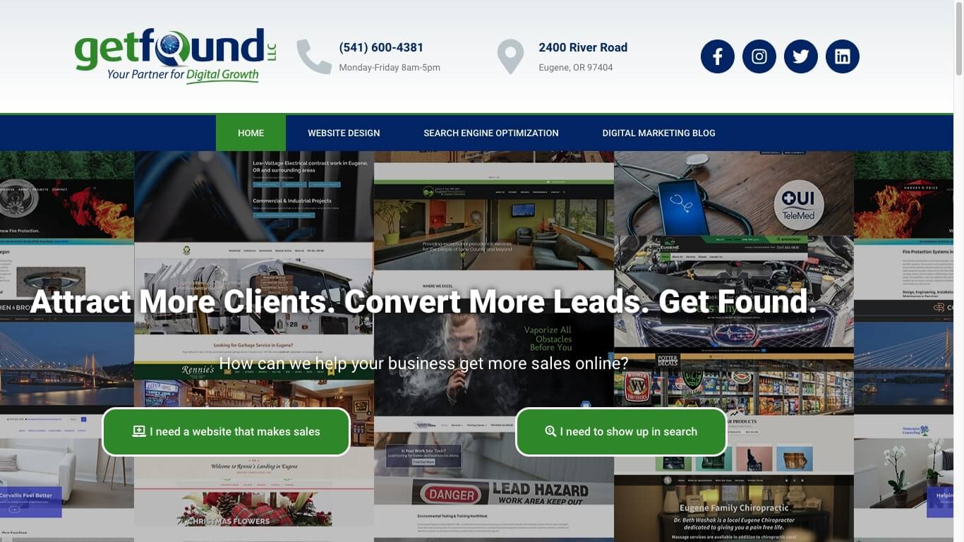 website of Get Found, LLC