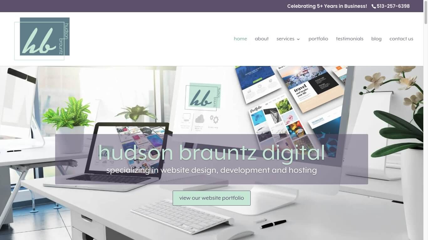 website of Hudson Brauntz Digital