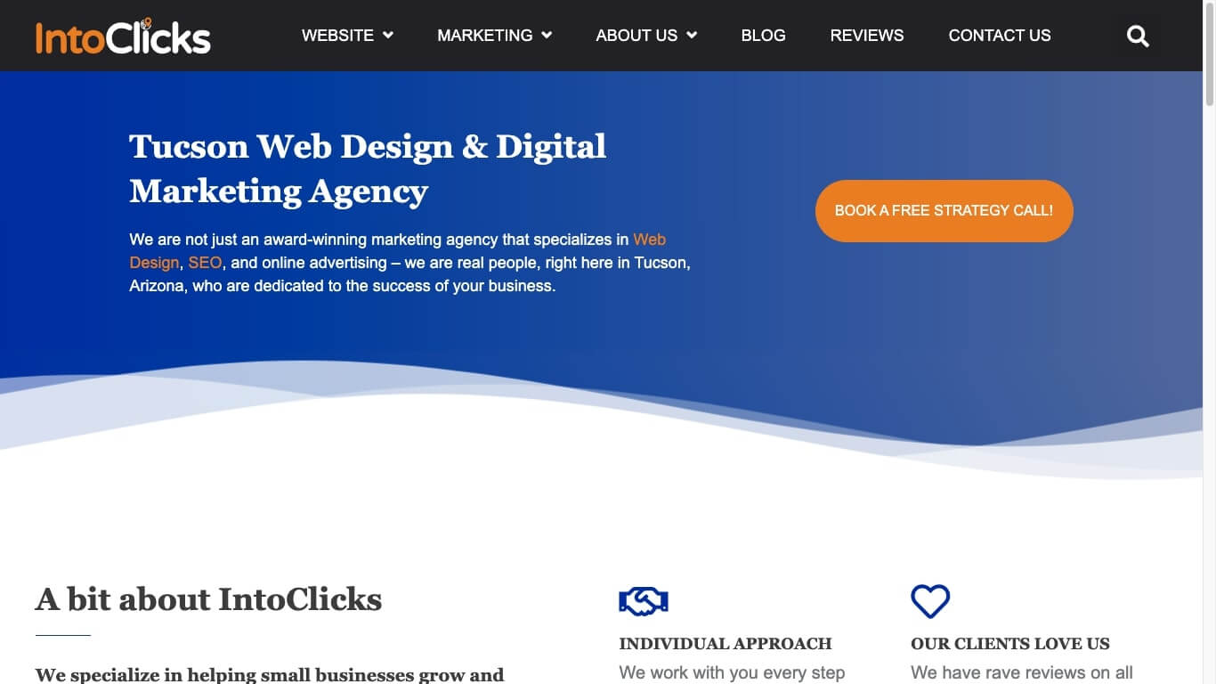 website of IntoClicks