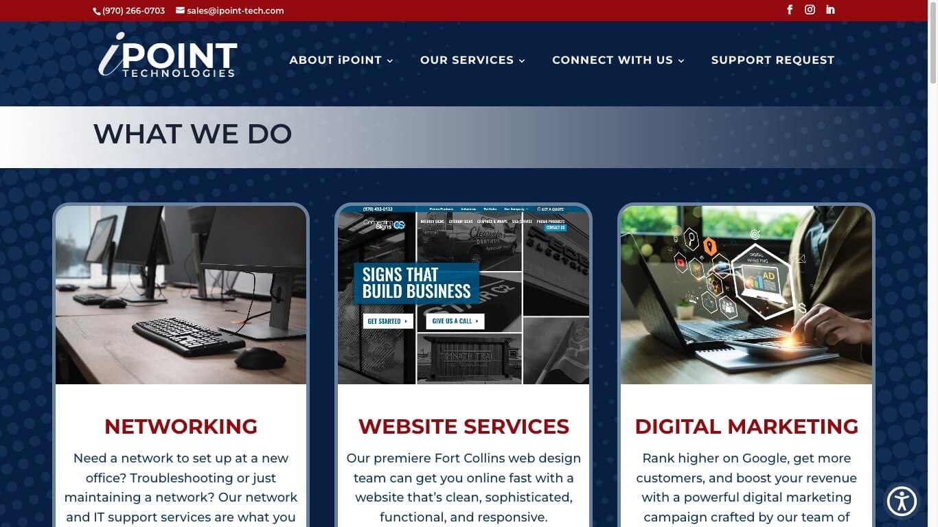 website of iPoint Technologies