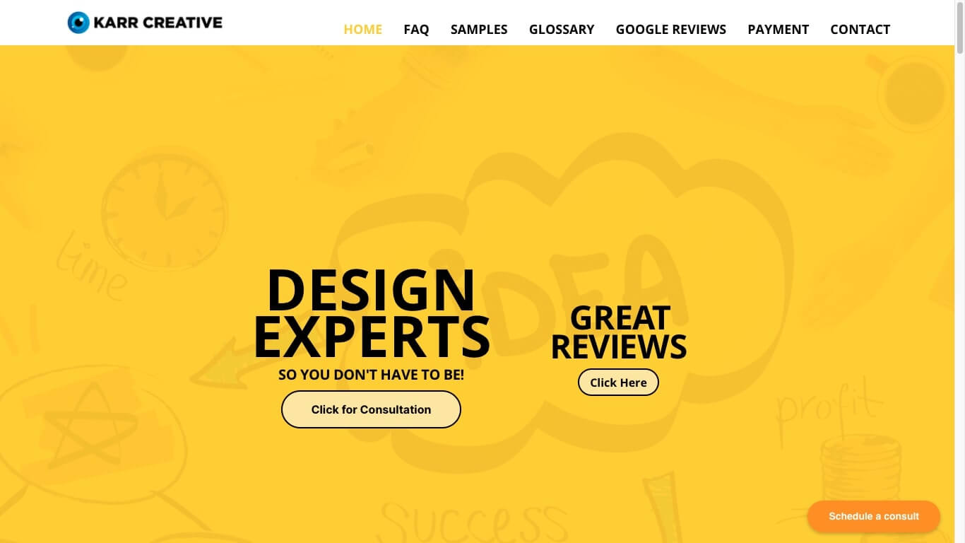 website of Karr Creative