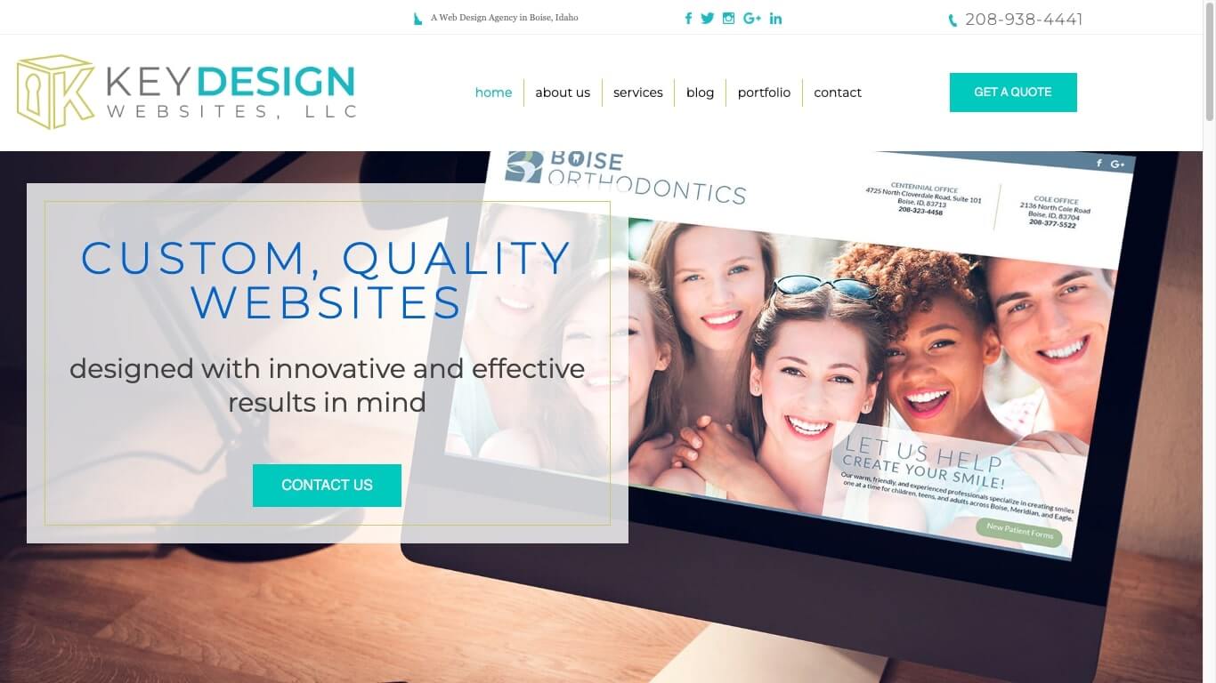 website of Key Design Websites LLC