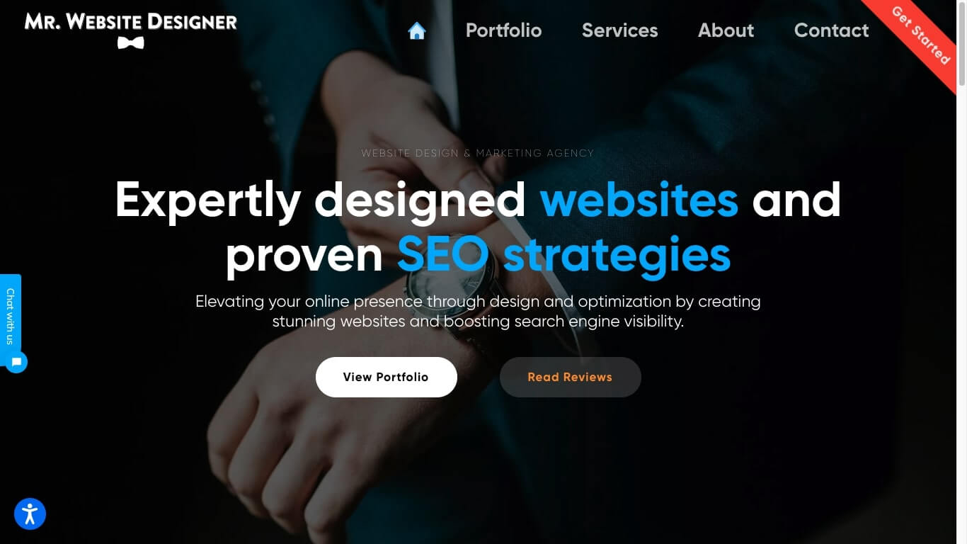 website of Mr. Website Designer