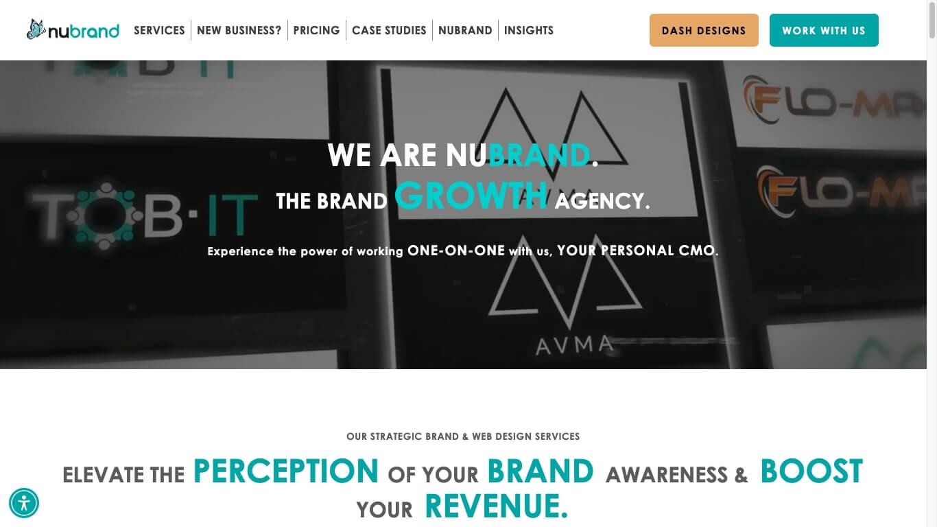 website of Nubrand Growth Marketing