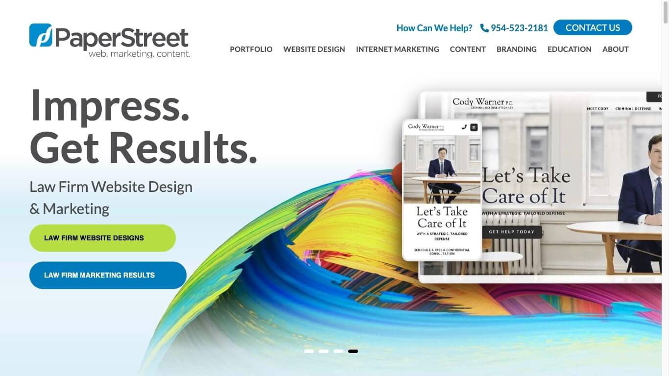 website of Paperstreet