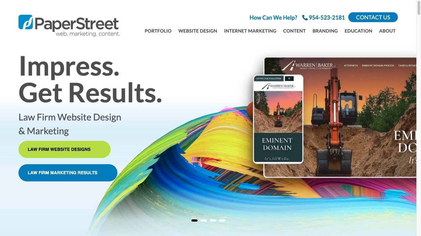 website of Paperstreet