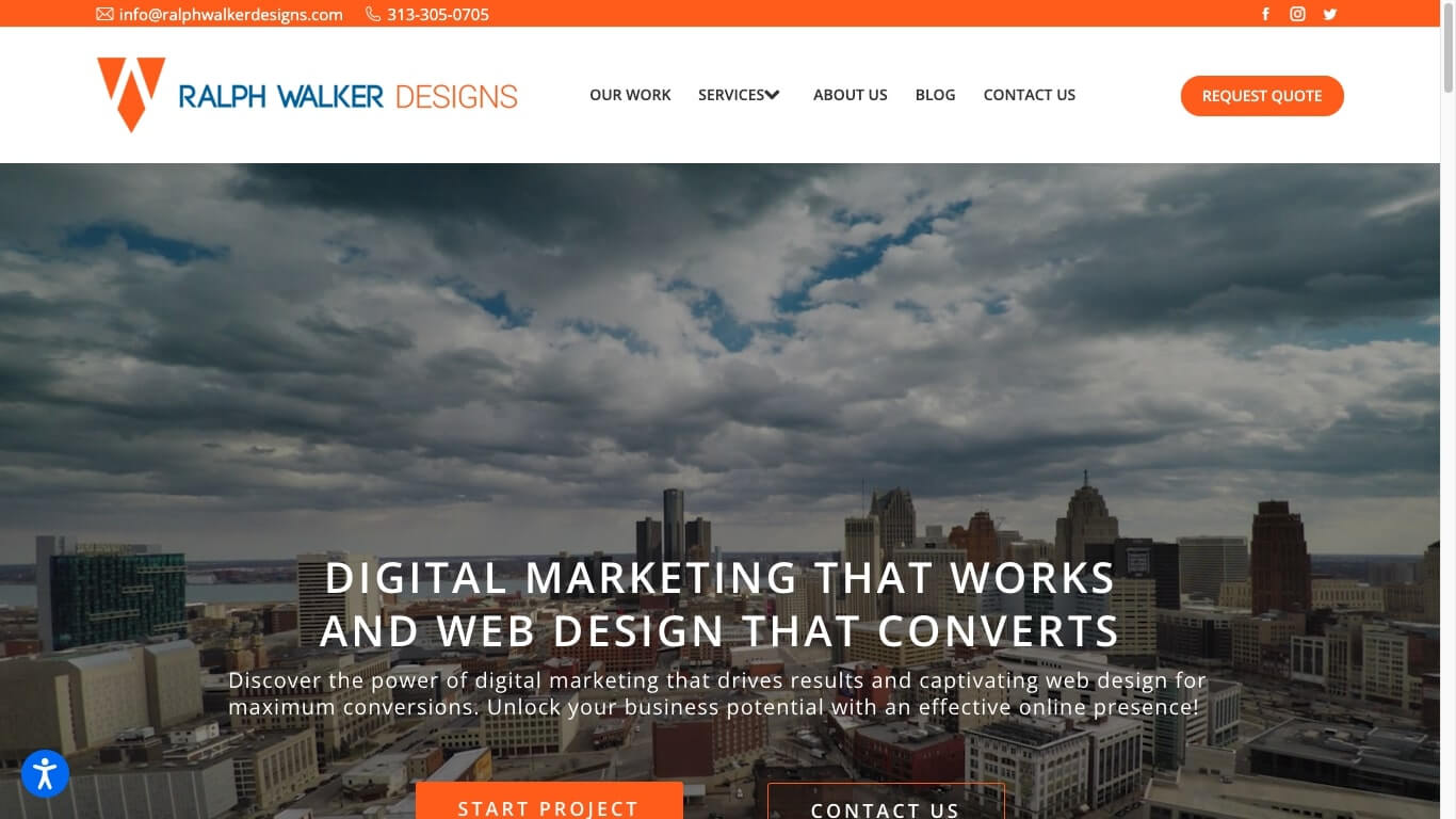 website of Ralph Walker Designs