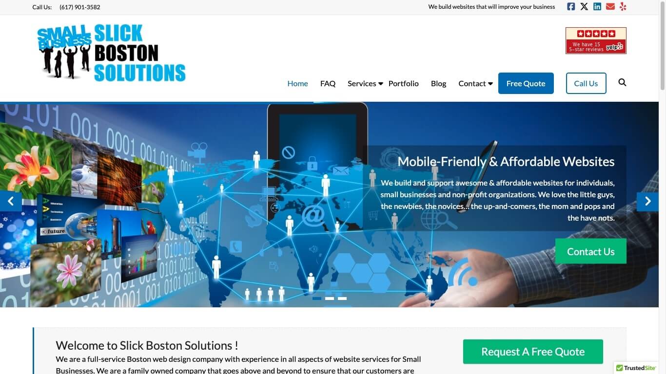 website of Slick Boston Solutions