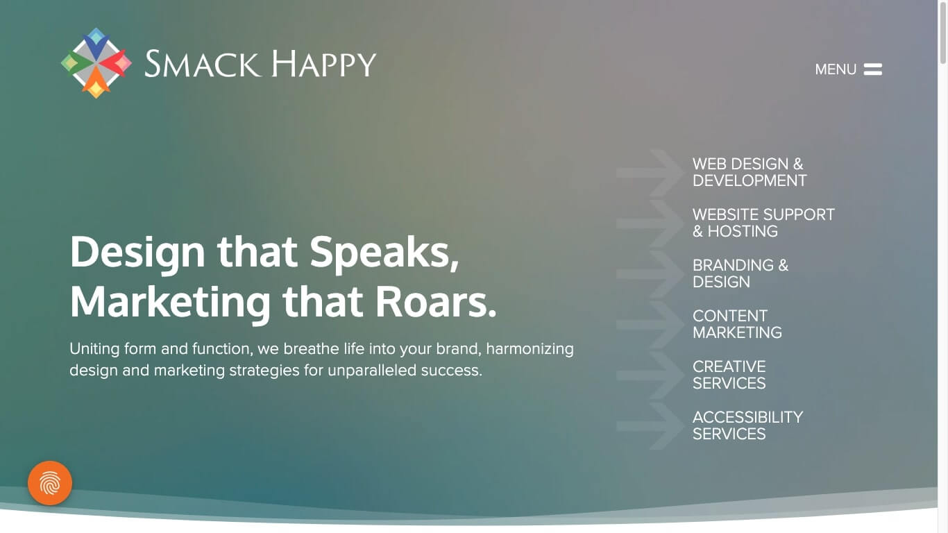 website of Smack Happy Design