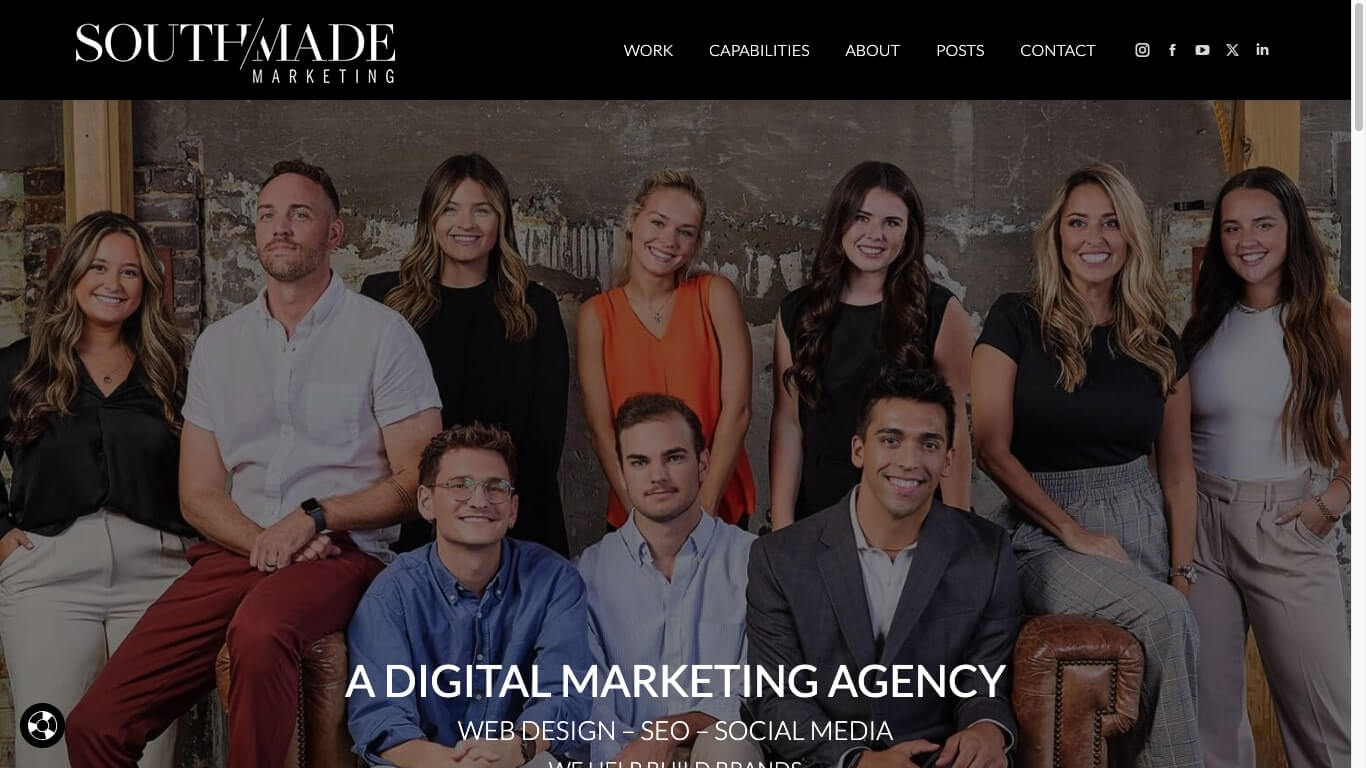 website of South Made Marketing