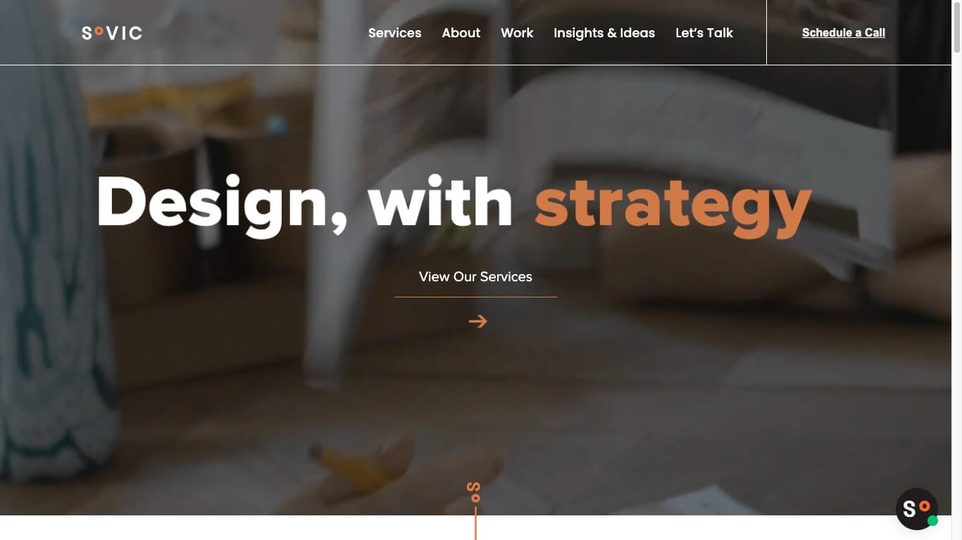 website of Sovic Creative