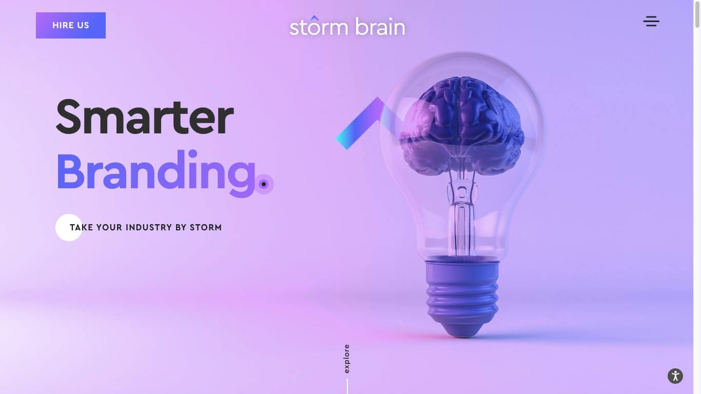 website of Storm Brain