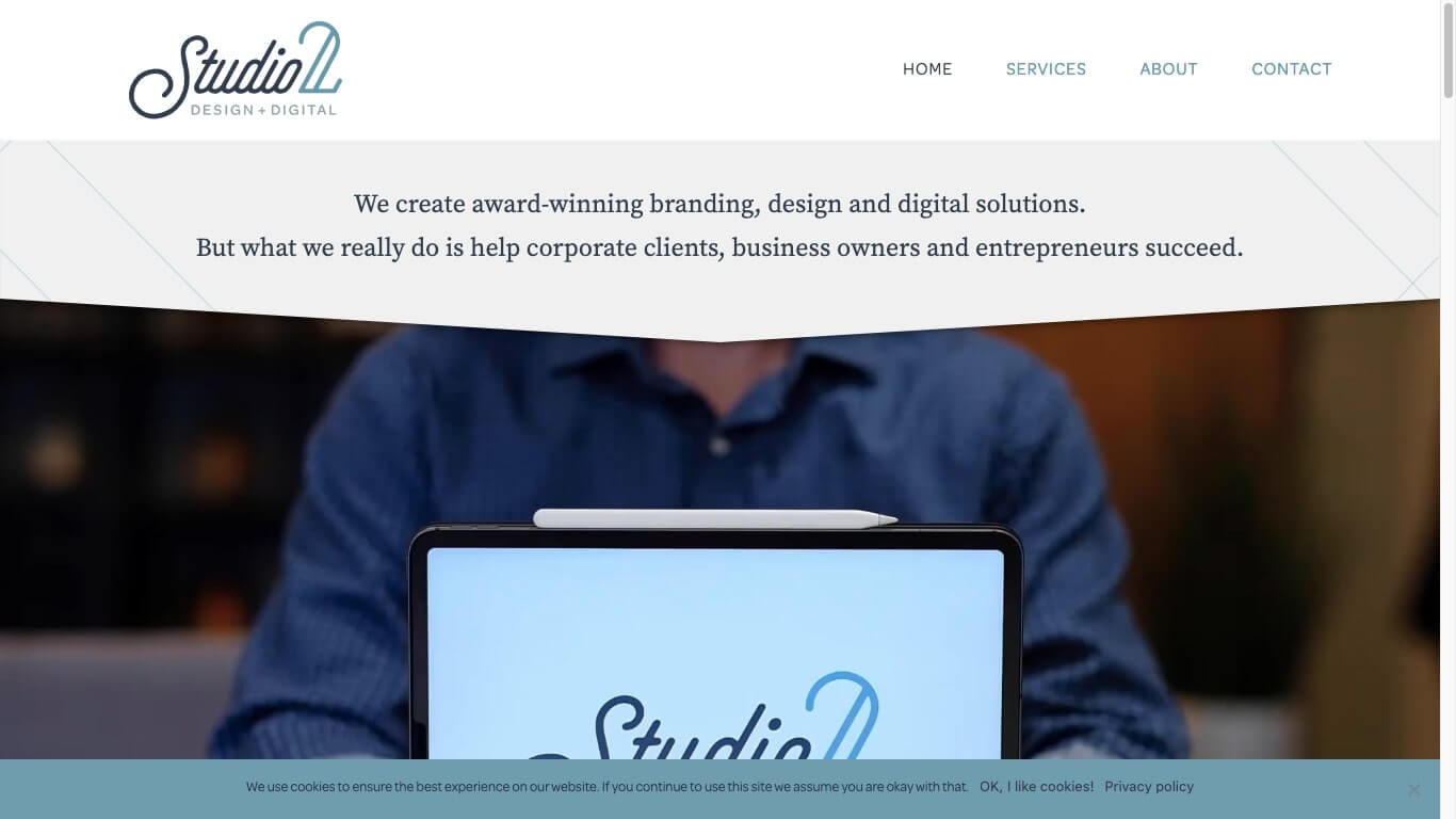 website of Studio2 Design + Digital