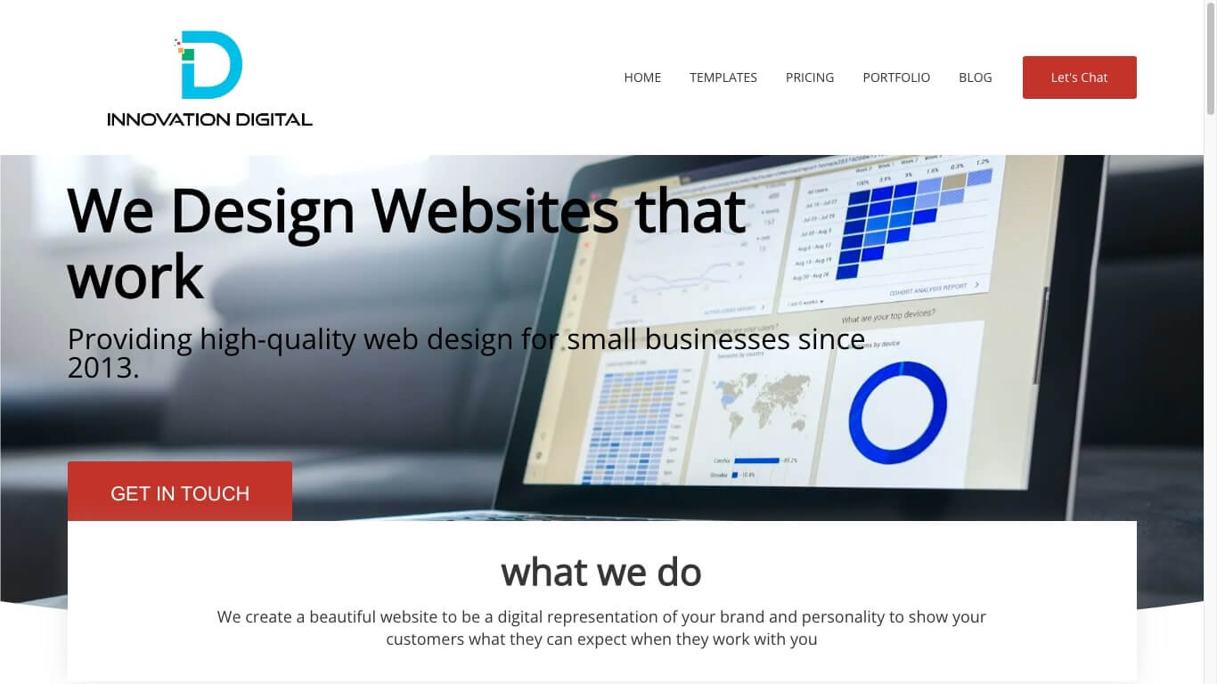 website of The Innovation Digital Agency