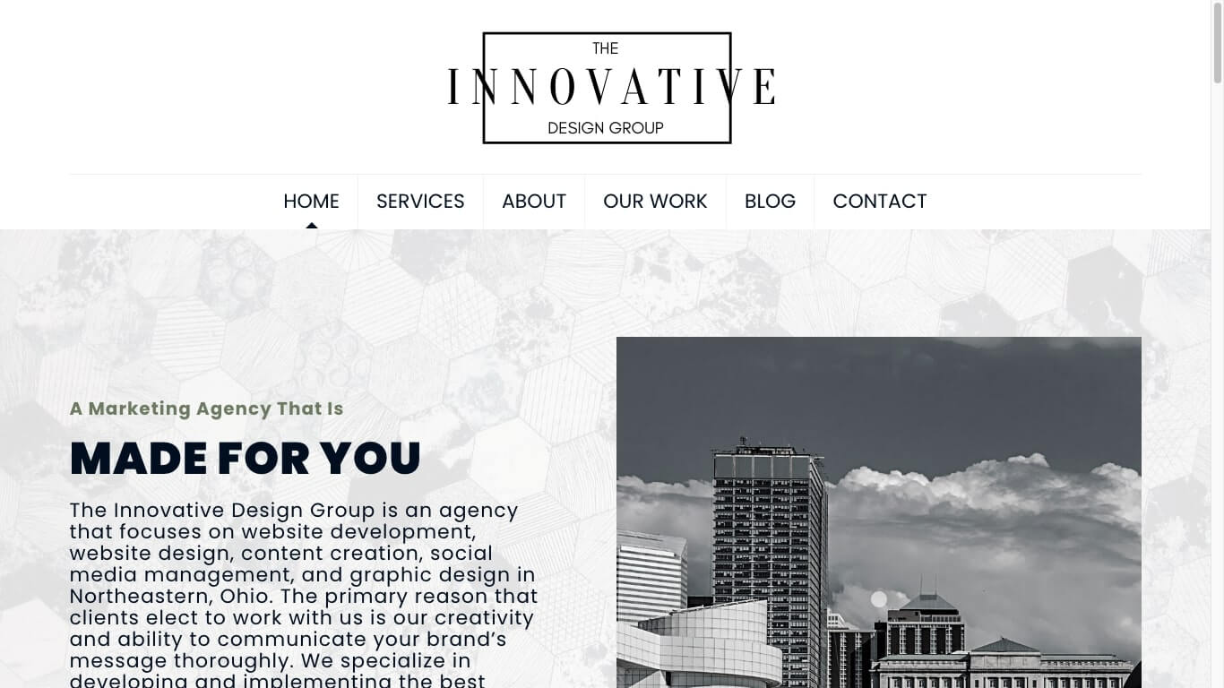 website of The Innovative Design Group