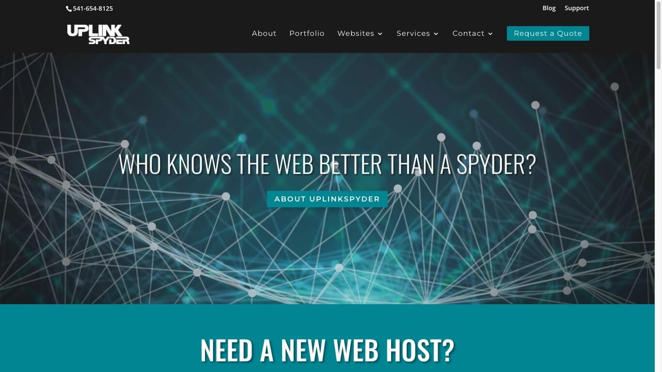 website of UplinkSpyder