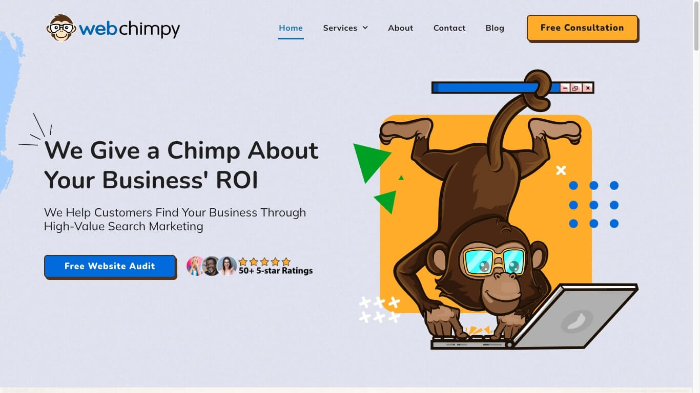 website of Web Chimpy