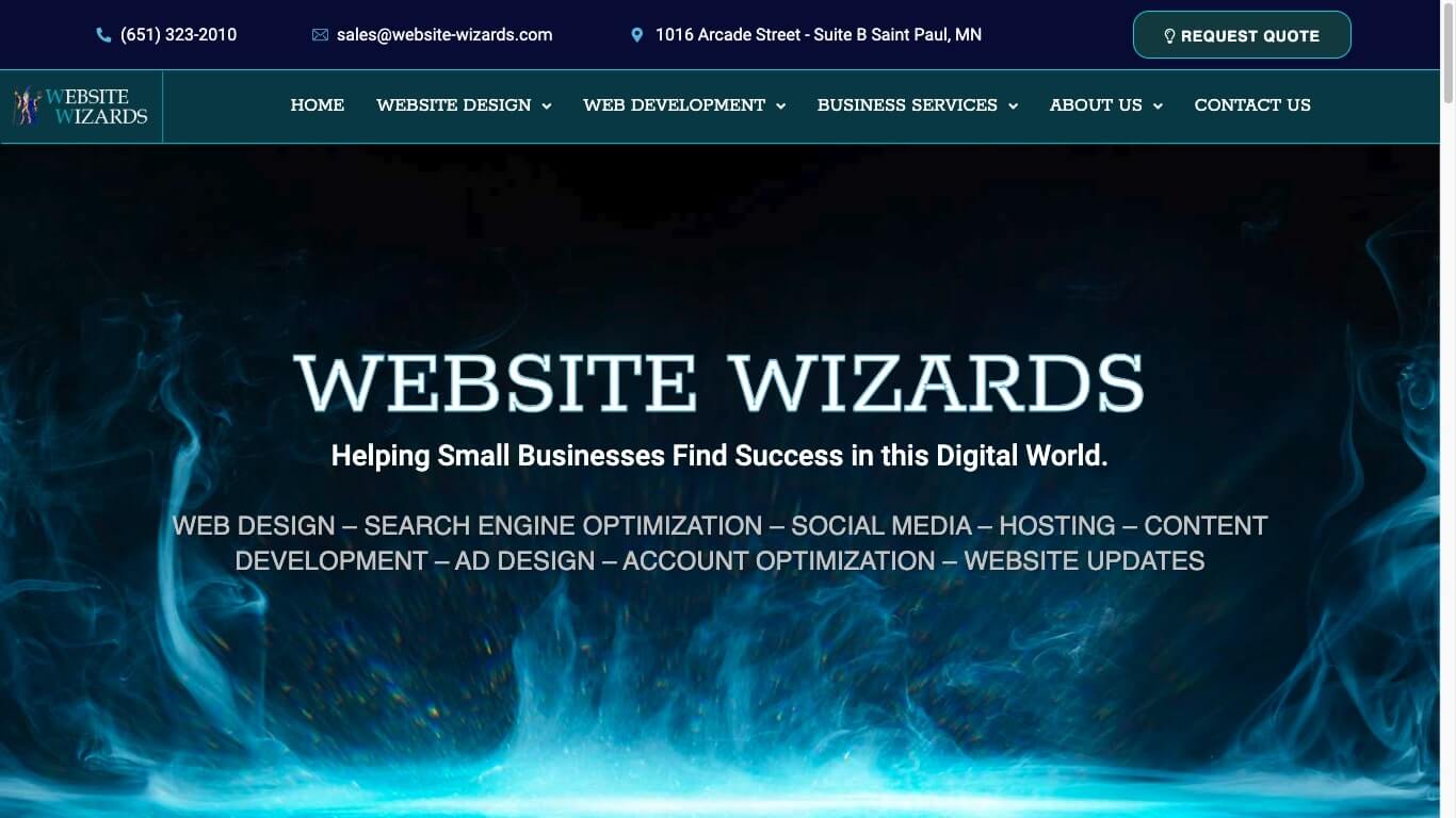 website of Website Wizards