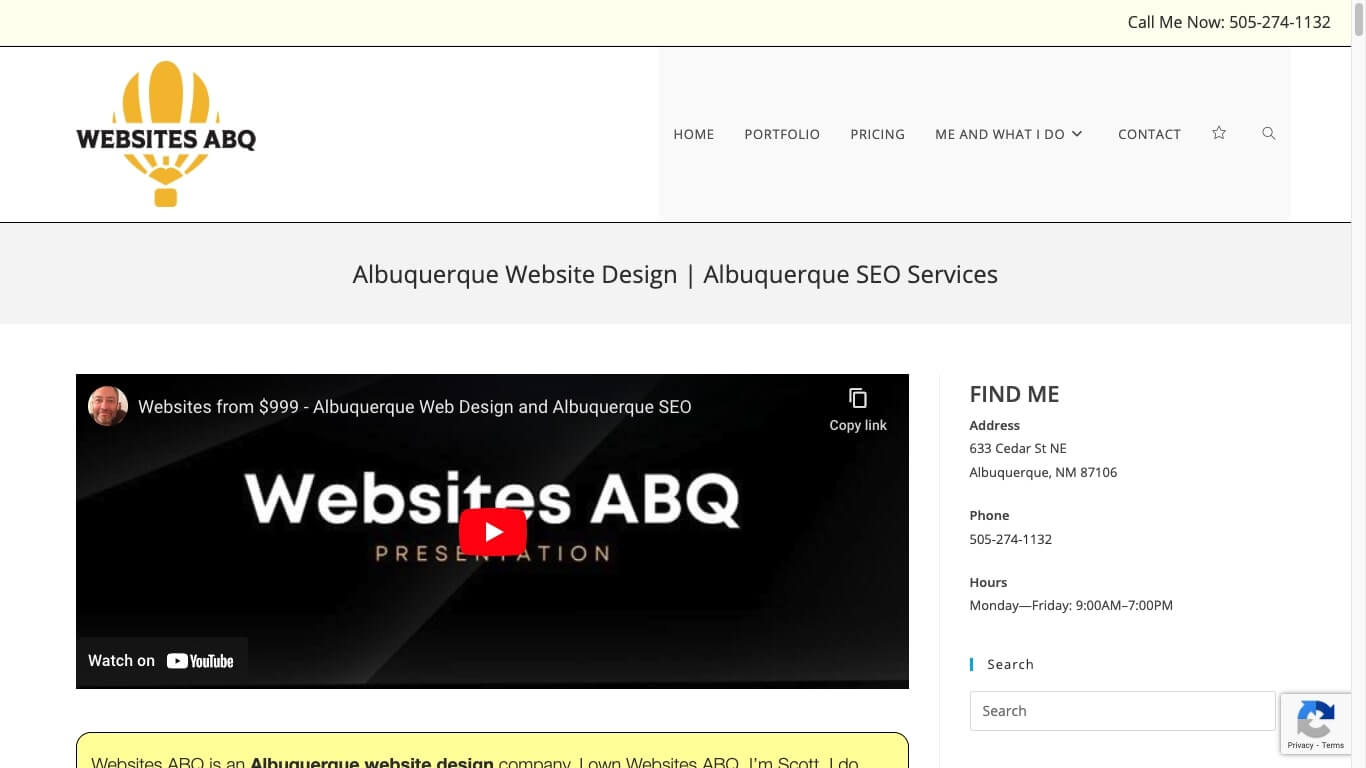 website of Websites ABQ